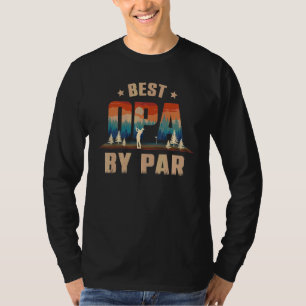 Best Opa By Far Men Golf Sunset Retro Decor Grandp T-Shirt