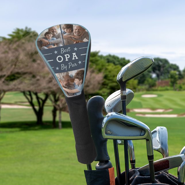 Best Opa By Par | 3 Photo  Golf Head Cover (Creator Uploaded)