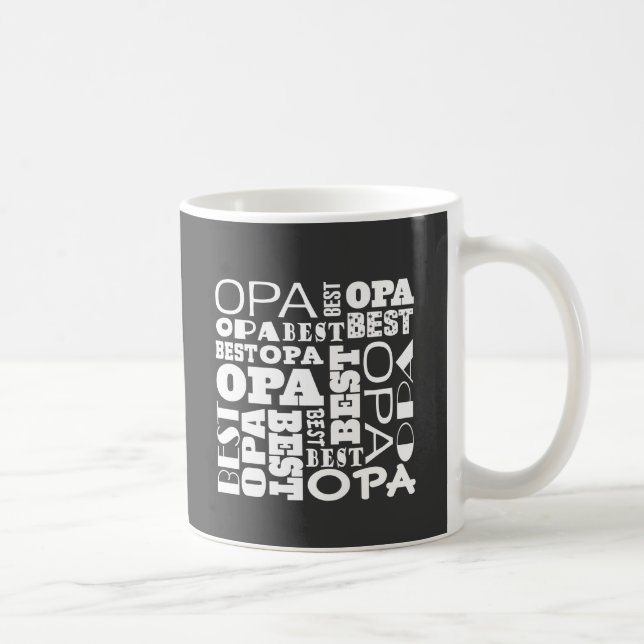 Best Opa Grandpa Gift Idea Coffee Mug (Right)