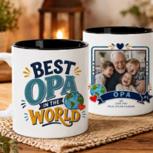 Best Opa in the World Photo Mug