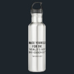 Best Orthodontist Personalised Professional Name 710 Ml Water Bottle<br><div class="desc">A mug does it every time if you're unsure of what gift to get for your best ever orthodontist because who doesn't love a hot cup of chocolate or coffee after a hard day's work. The text says "Brace Yourself for the World's Best Orthodontist" You can also change the text...</div>