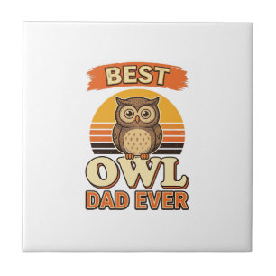 Best Owl Dad Ever Vintage Engraving Shirt Design_1 Tile