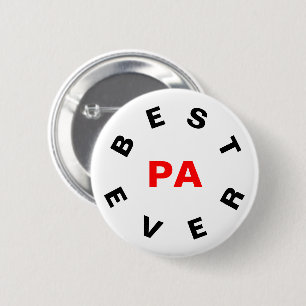 Best Pa Ever 6 Cm Round Badge
