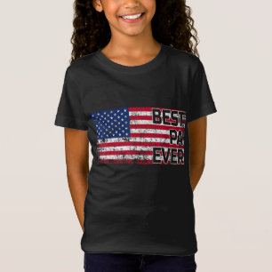 Best Pa Ever American Flag Father's Day Gift T-Shirt
