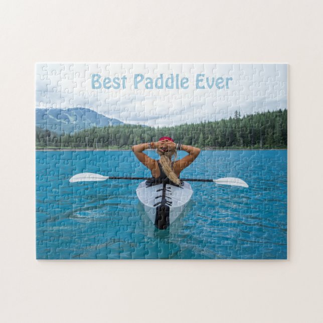 Best Paddle Ever Custom Photo Kayak Jigsaw Puzzle (Horizontal)