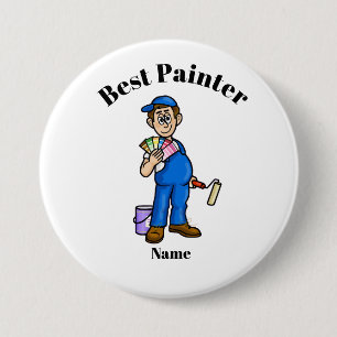 Best Painter Button Male Painter with Colour Cards