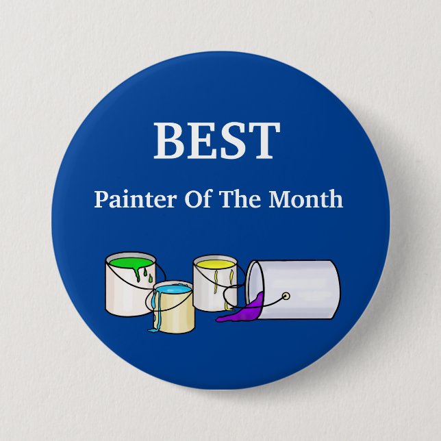 Best Painter of The Month Employee Button (Front)
