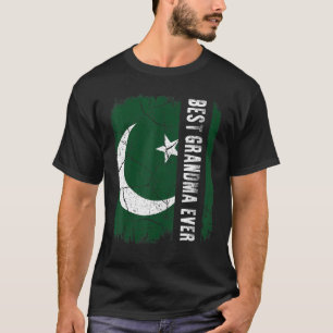 Best Pakistani Grandma Ever Pakistan Flag Mother's T-Shirt