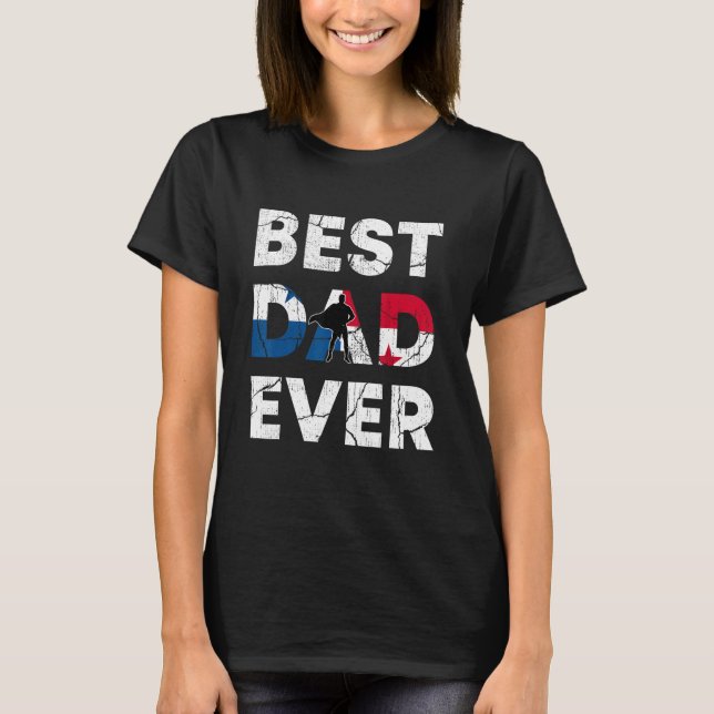 Best Panamanian Dad Ever Panama Daddy Father s Day T-Shirt (Front)
