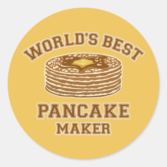 Best Pancake Maker Classic Round Sticker (Front)