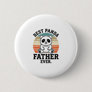 Best Panda Father Ever Vintage Panda Shirt Design_ 6 Cm Round Badge