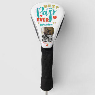 Best Pap Ever personalised papa vintage retro Golf Head Cover