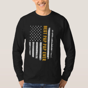 Best Pap Pap Ever Shirt American Flag Father's Day