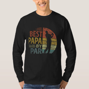 Best Papa By Par Father's Day Golf Gift Grandpa T-Shirt