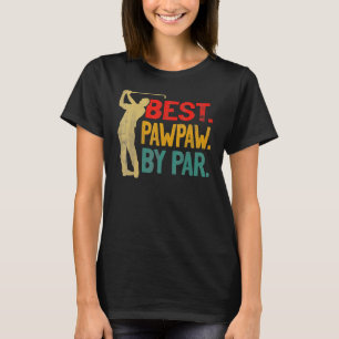 Best Papa By Par Father's Day Golf  Gift Grandpa T-Shirt
