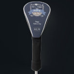 Best Papa By Par Golf Head Cover<br><div class="desc">With a personalised monogram, this Best Dad By Par Golf Head Cover is the perfect Father's Day gift. This design features a golfer badge on a deep blue background. You can personalise it with your own message and name. Show your father, grandfather, or stepfather how much you love and appreciate...</div>