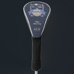 Best Papa By Par Golf Head Cover<br><div class="desc">With a personalised monogram, this Best Dad By Par Golf Head Cover is the perfect Father's Day gift. This design features a golfer badge on a deep blue background. You can personalise it with your own message and name. Show your father, grandfather, or stepfather how much you love and appreciate...</div>