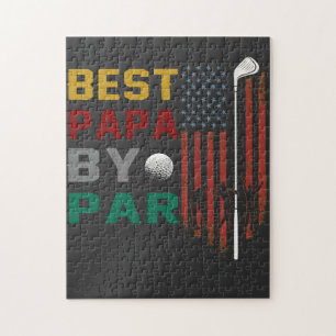 best papa by par golf T-Shirt Jigsaw Puzzle