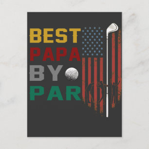 best papa by par golf T-Shirt Postcard