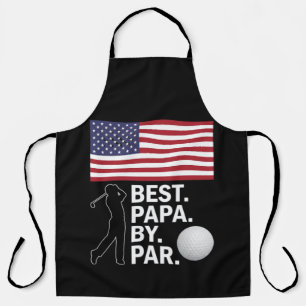 Best Papa By Par Golfing Papa Father's Day Golf Apron