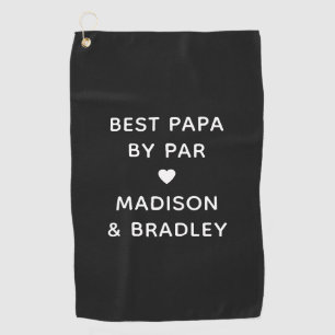Best Papa By Par Personalised Name Golf Towel