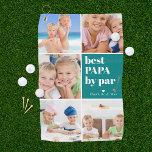 Best Papa by Par | Photo Collage Father's Day Golf Towel<br><div class="desc">Give your golf pro grandpa a Father's Day gift he can proudly use on the golf course! The perfect gift for any dad (can be customised for any daddy moniker - papa, grandad, grandpapa, grampa, gramps, grampy, pawpaw, pappou, poppop, abuelo etc). Upload your digital photos to customise a gift he...</div>