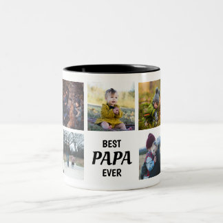 Best Papa Ever Custom Photo Mug