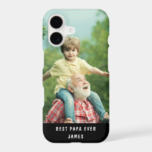 Best Papa Ever Custom Photo Name