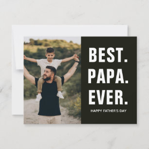Best. Papa. Ever. Father's Day  Card