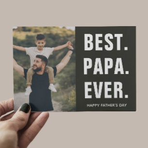 Best. Papa. Ever. Father's Day Thank You Card