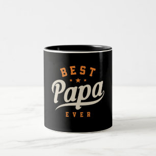 Best Papa Ever Funny Fathers Day  Two-Tone Coffee Mug