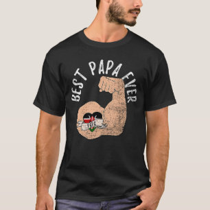Best Papa Ever Kenyan Dad Fathers Day Vintage T-Shirt