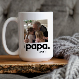 Best Papa Ever Large Photo  Mug