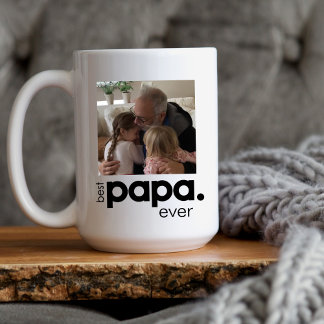 Best Papa Ever Large Photo  Mug