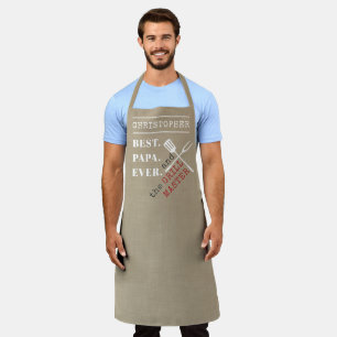 Best Papa Ever Personalised Grill Master Apron