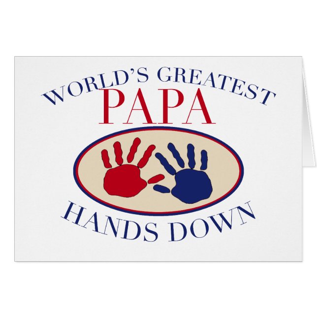 Best Papa Hands Down (Front Horizontal)