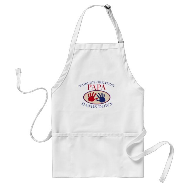 Best Papa Hands Down Standard Apron (Front)