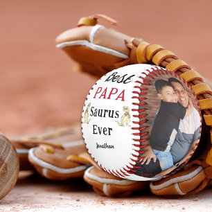 Best Papa Saurus Ever Personalised Photos Baseball