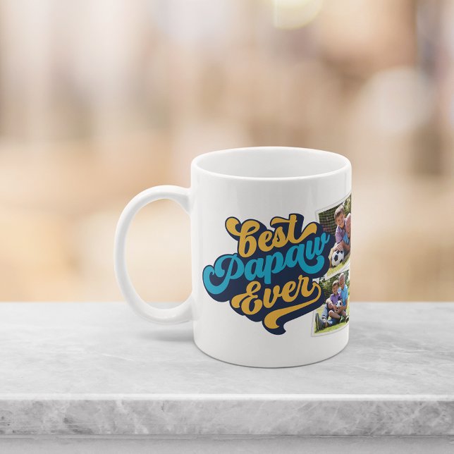 Best Papaw Ever | Grandpa Photo Coffee Mug (Creator Uploaded)