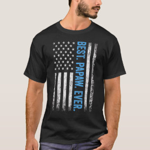 Best Papaw Ever Vintage American Flag 1 T-Shirt