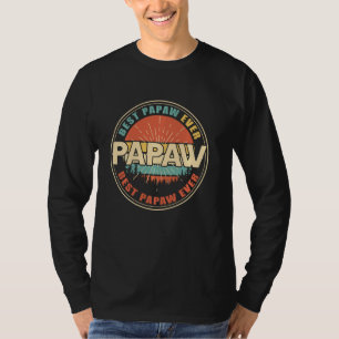Best Papaw Ever Vintage Retro Funny Dad Grandpa Fa T-Shirt