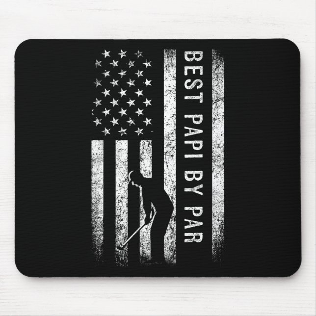 Best Papi By Par Golfing Gifts Papi Father's Day G Mouse Mat (Front)