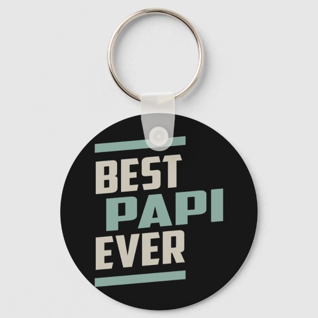 Best Papi Ever Key Ring (Front)