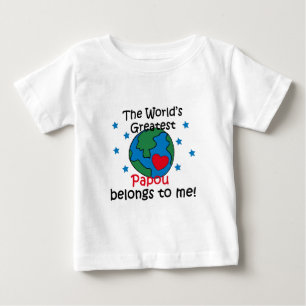 Best Papou Belongs to me Baby T-Shirt