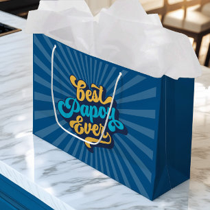 Best Papou Ever Father's Day Large Gift Bag