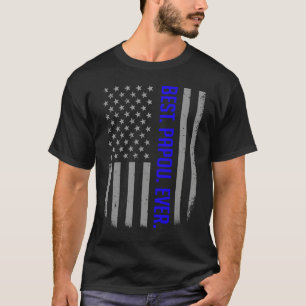 Best Papou Ever US American Flag   For Father's Da T-Shirt
