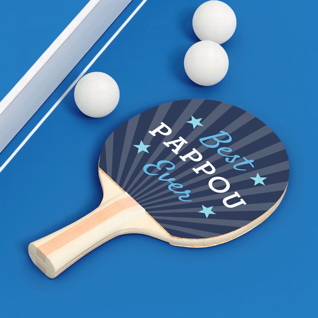 Best Pappou Ever | Cool Grandpa Father's Day Ping Pong Paddle (Creator Uploaded)