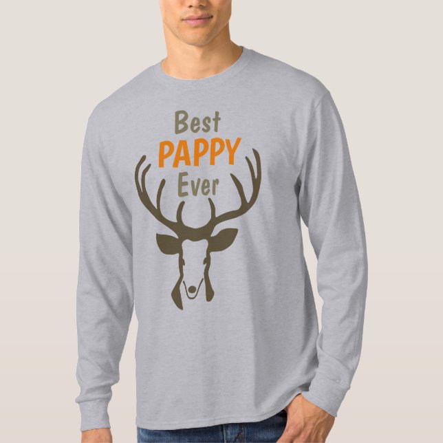 Best Pappy Deer Men's T-Shirt (Front)