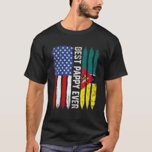 Best Pappy Ever Us Mozambique Flag Father's Day T-Shirt