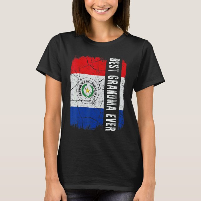 Best Paraguayan Grandma Ever Paraguay Flag Mother' T-Shirt (Front)